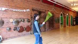 Turning freely with one poi