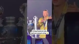 Erling haaland only had one song to sing #erlinghaaland