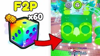 60+ 10,000,000% Lucky Dice = ## Huge Pets.. INSANE LUCK!🍀Noob to Pro 2 (Pet Simulator 99 RNG)