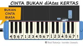 Cinta Bukan di atas Kertas | Bukan cinta biasa not pianika