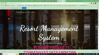 Resort Management System using Java