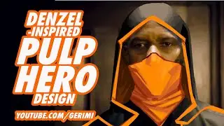 Denzel-Inspired Pulp Hero Design