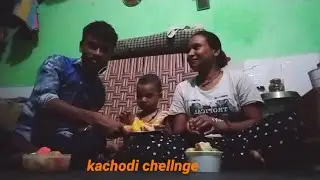 Mother and son kachodi chellnge