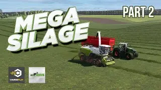 Mega Silage - Part 2 - Fully Automated with AutoDrive and Courseplay - FS19
