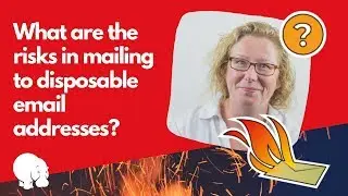What are the risks of sending an email to a disposable email address