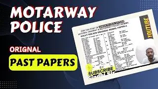 Motorway Police Past Paper SOLVED | Top Tips & Strategies by Sindhi Sir