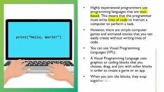 Computer Science Lesson 65: What is a Visual Programming Language (VPL)?