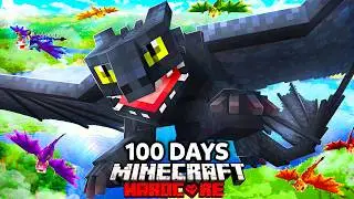 I Survived 100 Days in How to Train your Dragon in Hardcore Minecraft!
