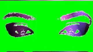 Beautifull eyes green screen video