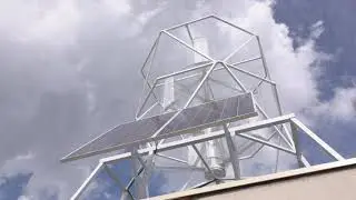 Ветросолнечная станция GSk 2кВт на крыше здания в г.Ижевск