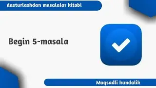 Begin 5 | Programming taskbook