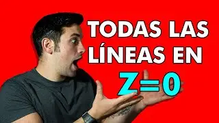 🔴 CONVERTIR líneas 3D a 2D en AUTOCAD | Comando FLATTEN para pasar todo a COTA 0 🤯