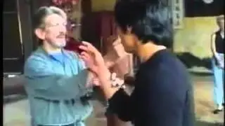 Sifu Jerry training Jason Scott Lee for the movie -Dragon - The Bruce Lee Story