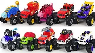 Blaze and The Monster Machines Dinosaur truck with PJ Masks! Go! 
