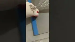 Что стало с синей малярной лентой через год? Стройка.