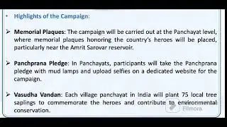 What is Meri Mati Mera Desh' campaign