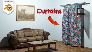 How to Make Realistic Curtains | Blender 4.1 Tutorial