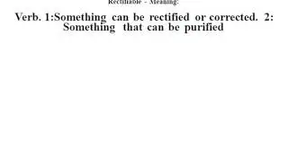 Rectifiable definition | Rectifiable meaning