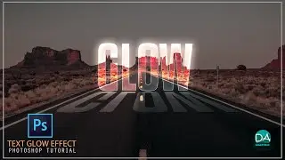Photoshop Tutorial - Light Text Effect - Glowing Text Effect