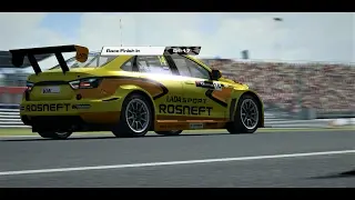 Race 2 in the eyes of the pilot Lada Vesta Moscow Raceway