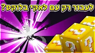 האם אפשר לעבור את מיינקראפט רק באמצעות לאקי בלוקס?