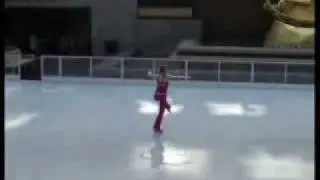 World record figure skating spin.