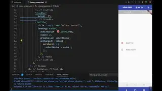 Radio Button Widget | flutter | Dart