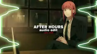 after hours - the weeknd [audio edit]