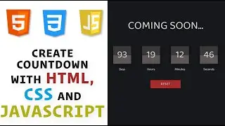 Countdown with HTML, CSS, and JavaScript / How to create JavaScript Countdown
