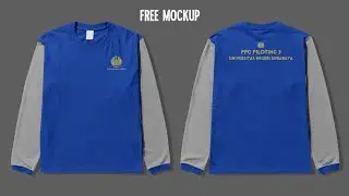 KAOS TANGAN PANJANG FREE MOCKUP