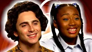 'Tickety-boo?!': Timothée Chalamet's Worried Calah Lane's Seen Bones & All 😂 | Wonka