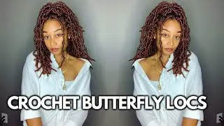 HOW TO CROCHET BUTTERFLY LOCS RUBBER BAND METHOD FOR BEGINNERS | Feat. Niseyo Hair