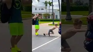 10 year old kid pushed Audi e-tron 😱 