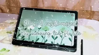 Customising my samsung tab S6 lite ✨ | Ub'z aesthetic 🦋