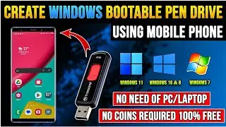 How to Create bootable pendrive Using Your Mobile Phone 2024 | Make Bootable USB In Mobile 📱