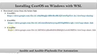 Section-2: Video-2: Launching Ansible-Controller Node - CentOS9 Node From  WSL2 | VRTechnologies