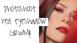 CHIT-CHAT GRWM-photoshoot!! Red Eyeshadow Look