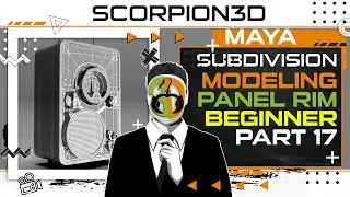 SUBDIVISION MODELING IN MAYA - PANEL RIM PART 17