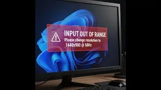 Input signal out of range monitor Windows 11 (Solved)