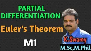 Partial Differentiation||Euler's Theorem