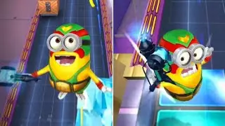 Icy Town! Luchador Minion Freezes Objects at Bratt's Lair Full Gameplay | Despicable Me: Minion Rush