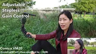 【Sound Test】Use Comica VM20 with your phone! VM20 Revision Notice on the description