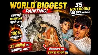 35 notbooks per painting Har Har  Mahadev #viral %#art %%