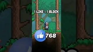 Mining 1 Block For Every Like This Video Gets! (7) #terraria #gaming #like