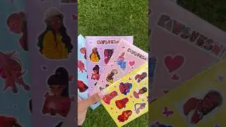 STICKER SHEETS!? 😍💕🍋🍓💙💜 #shorts #stickers #art