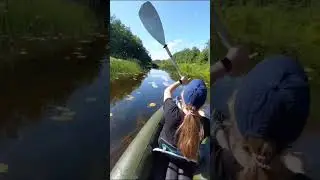 На байдарке Голавль Комфорт по реке.
