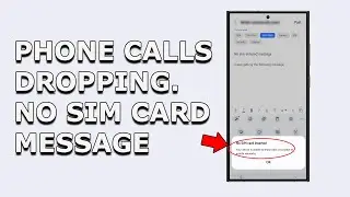 How to Fix if the phone call is dropping and No SIM card message is showing even if there is SIM