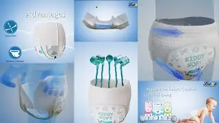 Baby Diaper 3D Animation Advertisement Video || Kids Diaper 3D Animation Video ad