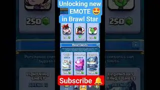 Unlocking New EMOTE in Clash Royale | @bluegamer3011  | #trending