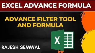 Excel Advance Filter Formula and Tool